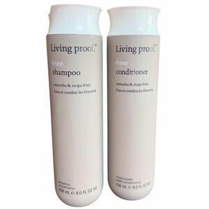 Living Proof No Frizz Shampoo & Conditioner Set 8oz Each Full Size Duo